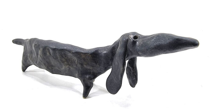 DACHSHUND XXXVII 雕塑, 3.9x2 in