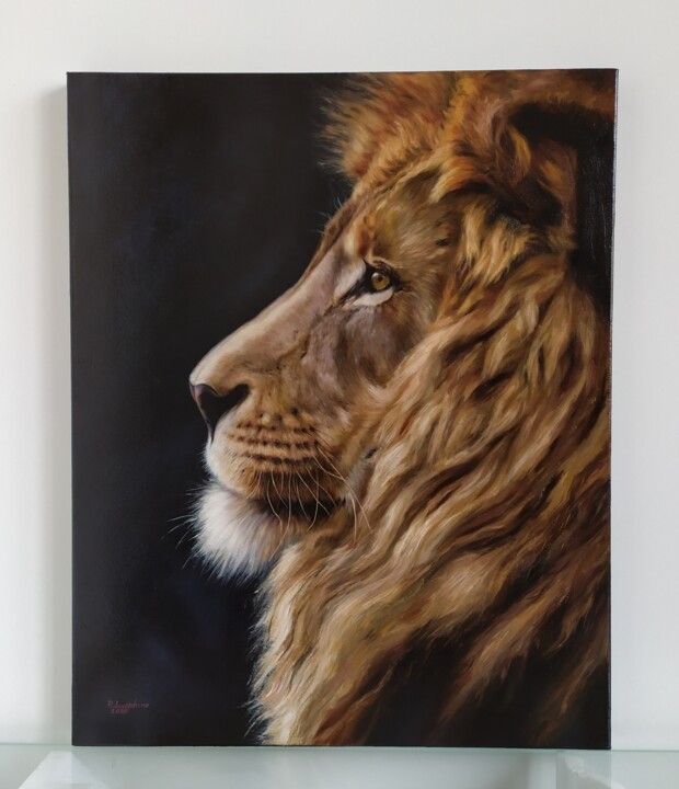 Lion, Painting by Josephine Popova | ArtMajeur