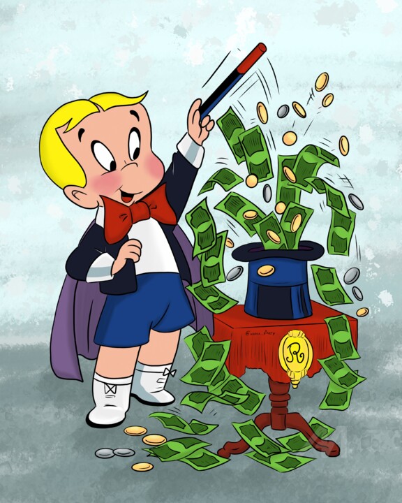 Richie Rich the Magician 数字艺术