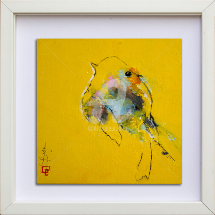 Happy Piou 06 绘画, 7.9x7.9 in