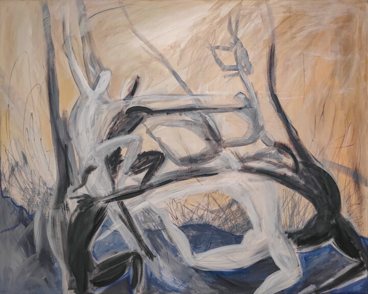 Liberation 绘画, 31.5x39.4 in