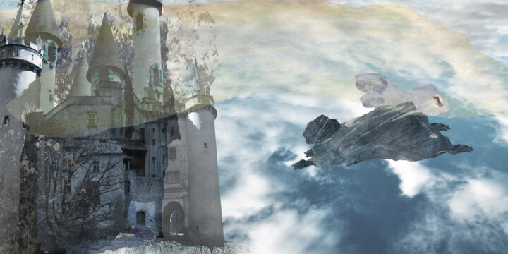 Paysage de conte ou le château carnivore 数字艺术