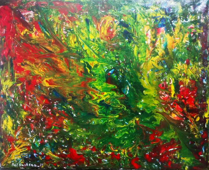 Jungle of Yucatan 绘画, 15.8x19.7 in