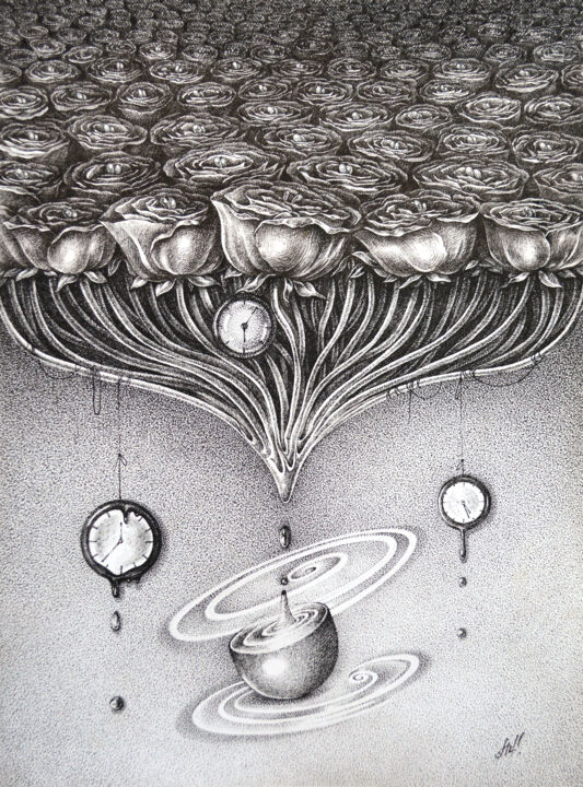 图画,  15.8x11.8 in 