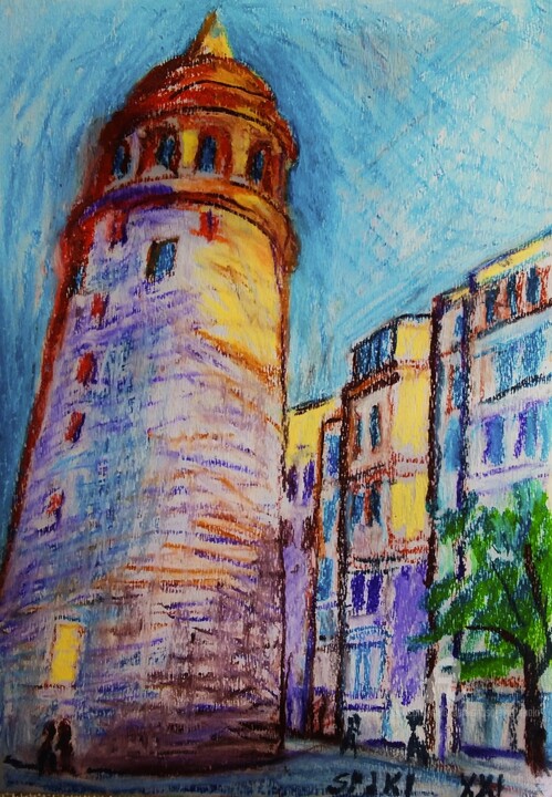 Galata "les fleuts de mon jardin" /24.virt.expo/ 绘画, 11.7x8.3 in