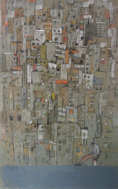 Beirut 绘画, 63x39.4 in