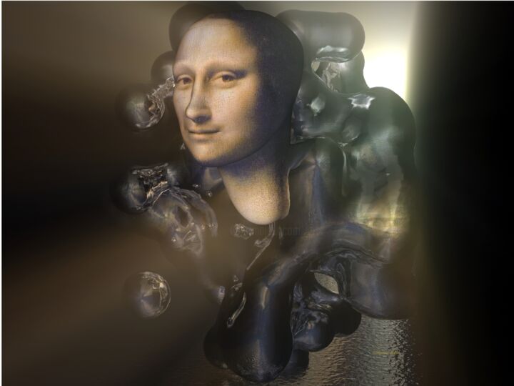 Arte digital titulada "Blob" por Stéphane Billiau, Obra de arte original, Modelado 3D