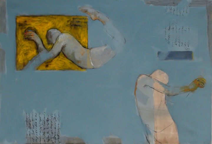 The body and the thoughts 5 绘画, 59.1x86.6 in