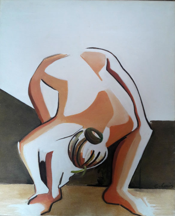 Ballerine 绘画, 18.1x15 in