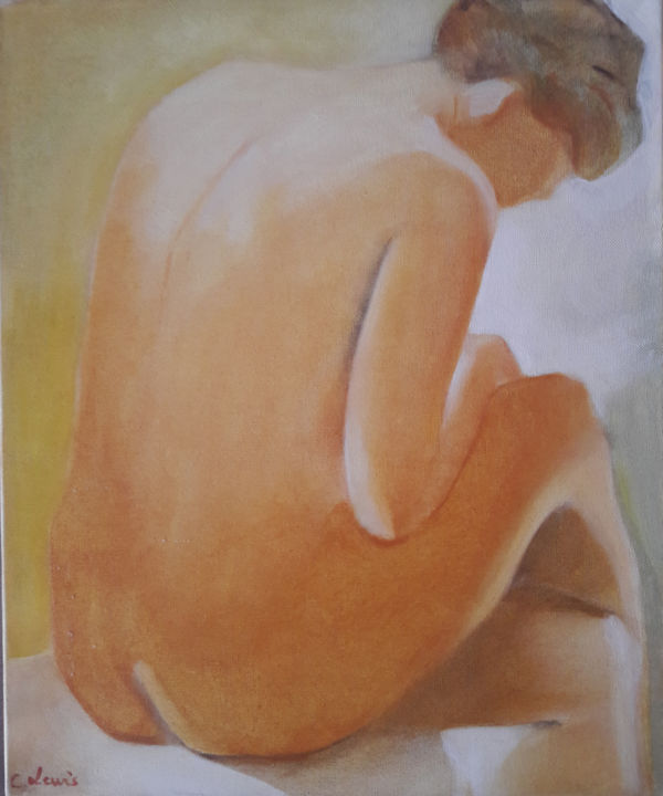 Reflets 绘画, 18.1x15 in