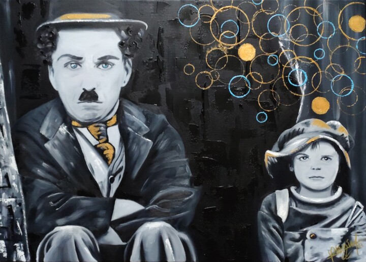 "Le Kid" 绘画, 19.7x27.6 in