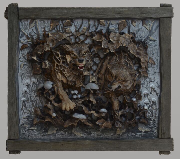" Ami intime". " Закадычные друзья". 雕塑, 33.9x37.8 in