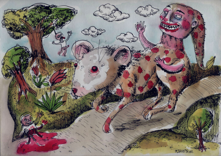 Les bons sentiments 图画, 8.3x11.7 in