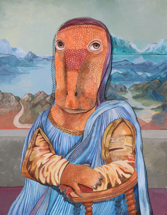 Pintura titulada "Mona Dina" por Olga Petrova, Obra de arte original, Acrílico