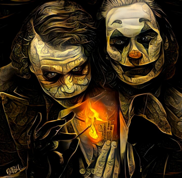 JOCKER a Collages, 23.6x23.6 in
