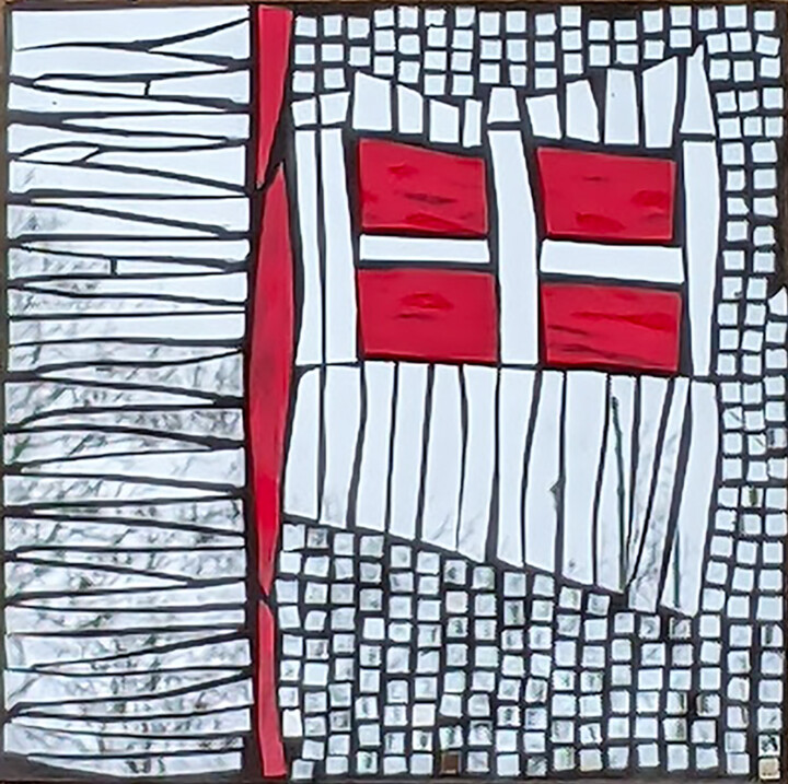 The Red Window 雕塑, 10x10 in