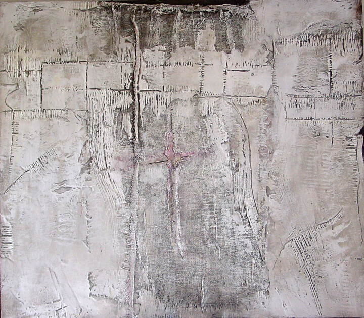 Weiß Struktur / Originalbild 绘画, 41.7x50 in