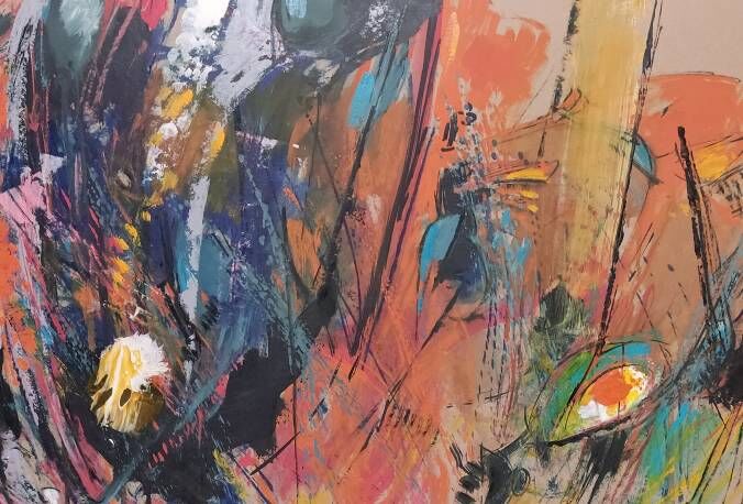Painting titled "СОЛНЕЧНЫЙ ДЕНЬ" by Shagen Aslanian, Original Artwork, Oil