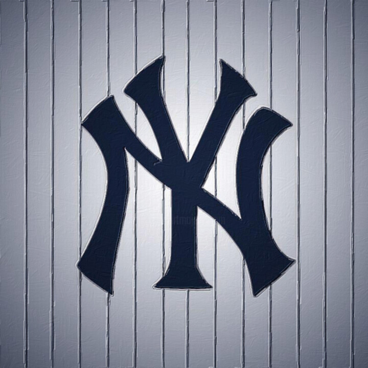 New York Yankees Baseball Painting 绘画, 20x20 in