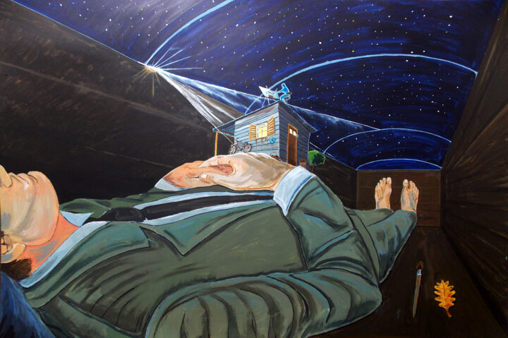 TO TAKE THE SKY AND MISTERY 绘画, 27.6x39.4 in