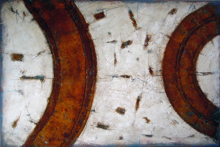 Strukturen Rost / Originalbild 绘画, 39.4x59.1 in
