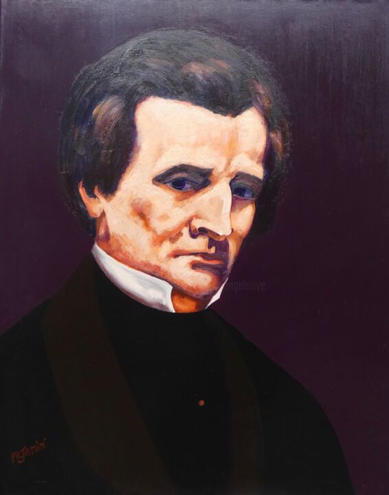 Hector Berlioz 绘画, 36.2x28.7 in