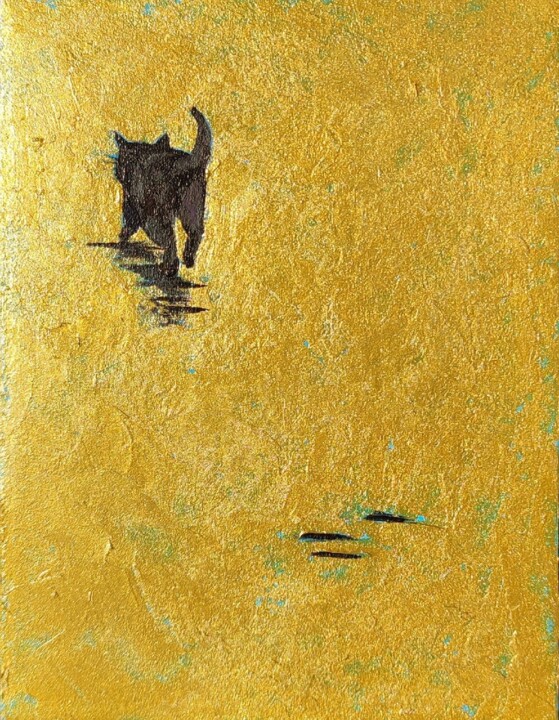 Black steps 绘画, 9.5x7.1 in