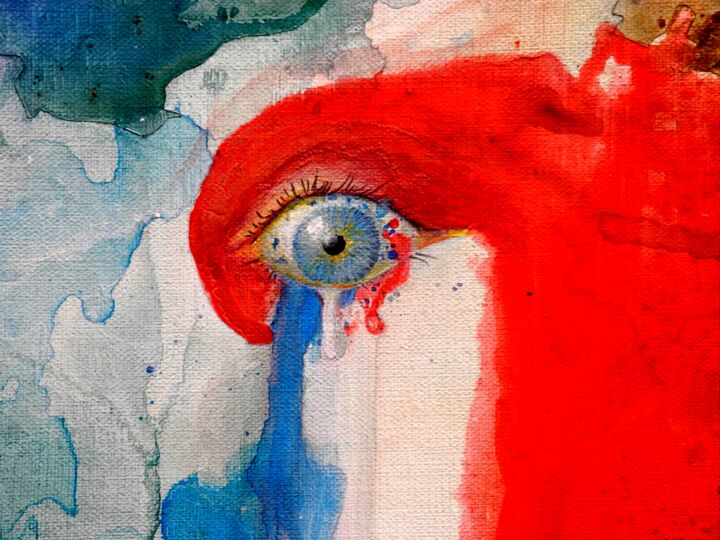 En France, événement CHARLIE du 7 janvier 2015 绘画, 15.8x15.8 in