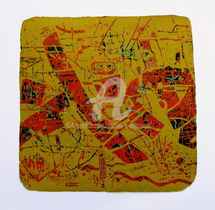 Fragments-XI 印花与版画, 23.6x23.6 in
