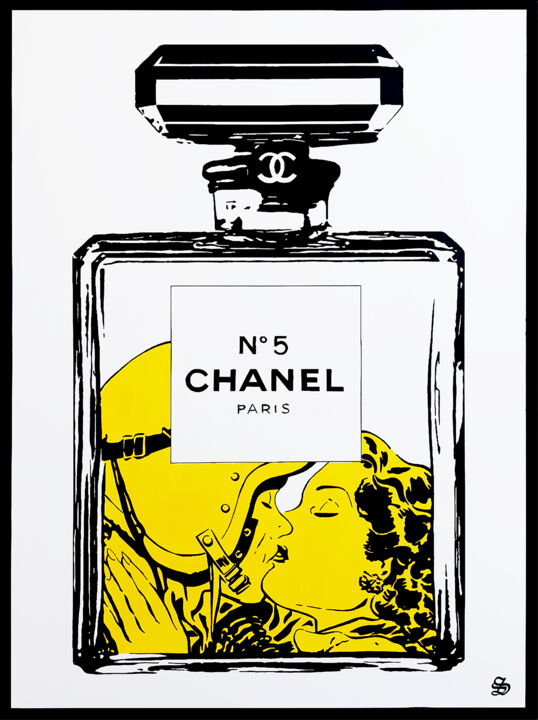 CHANEL'S LOVERS 绘画, 51.2x38.2 in