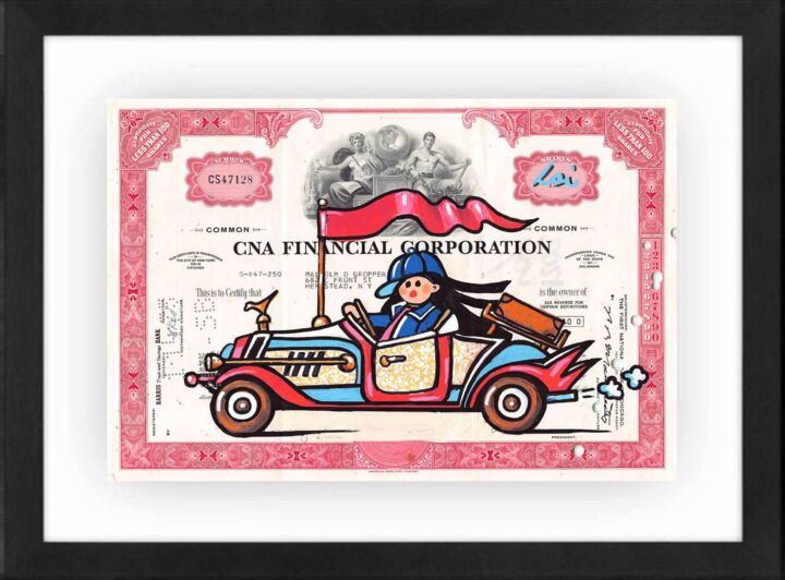 Peinture intitulée "She Loves My Automo…" par Tina Loiodice, Œuvre d'art originale, Acrylique