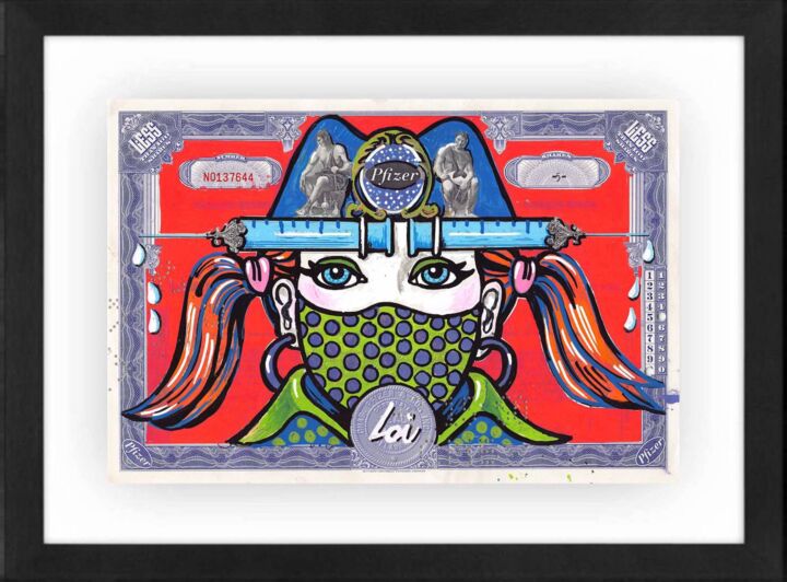 Peinture intitulée "The Queen of The St…" par Tina Loiodice, Œuvre d'art originale, Acrylique