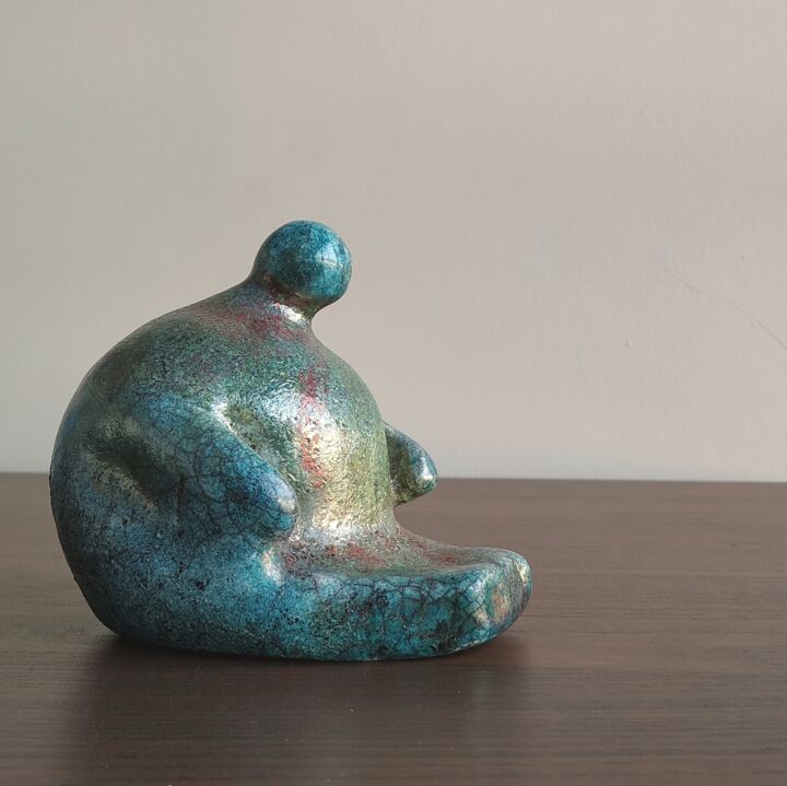 Sculptuur getiteld "Señor Goloso" door Santiago Parres, Origineel Kunstwerk, Keramiek