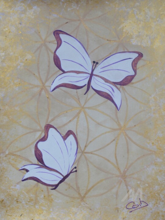 Peinture intitulée "De l'âme" par Corinne Brossier (Atelier de l'imaginaire), Œuvre d'art originale, Acrylique