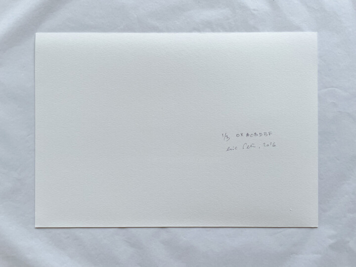 Arrière de l'œuvre