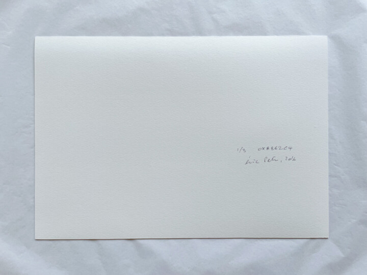 Arrière de l'œuvre