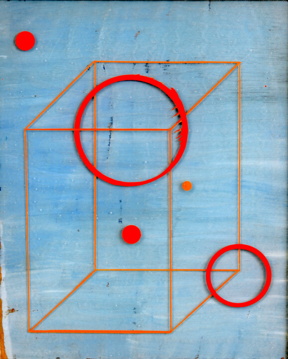 Painting titled "Equilibrium (Ethere…" by Kristopher Lionel, Original Artwork, Oil Mounted on Wood Panel