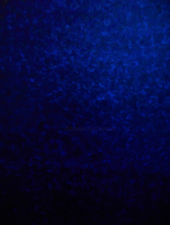 Painting titled "'LOS MARES OSCUROS'…" by Manuel Santiago, Original Artwork, Oil Mounted on Wood Stretcher frame