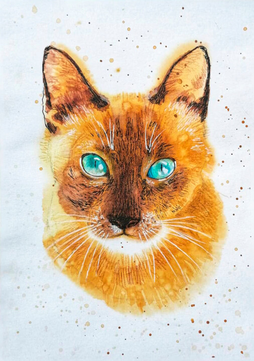 绘画,  9.3x7.7 in 