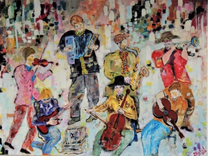 The Orchestra 绘画, 23.6x31.5 in