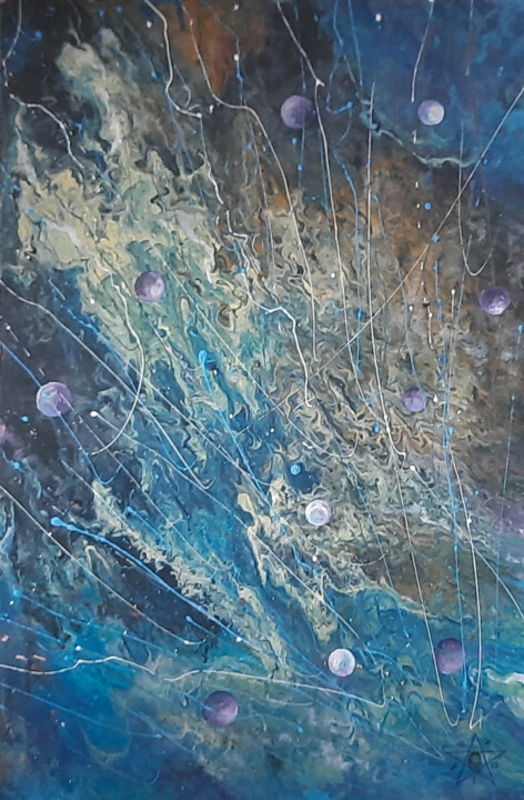 Painting titled "ANAND" by Dragos Bagia, Original Artwork, Oil