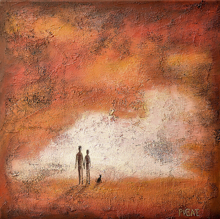Le Grand Soir 绘画, 23.6x23.6 in