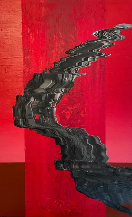 Tamed Infinity in the Red Multiverse 绘画, 31.5x19.7 in