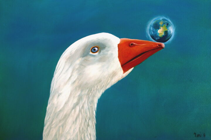 Meine kleine Welt.. 绘画, 15.8x23.6 in