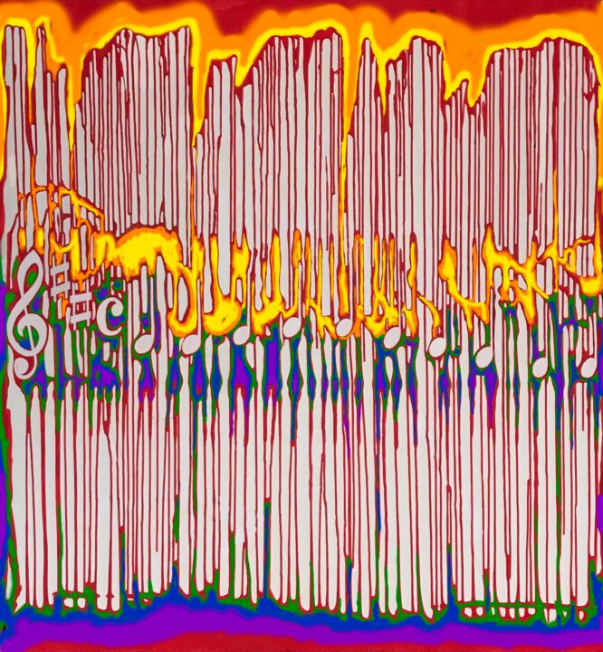 Painting titled "Ode to joy ( Beetho…" by Laszlo De Somogyi, Original Artwork, Acrylic