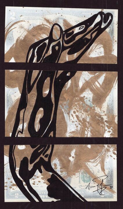 Malerei mit dem Titel "Equilibre" von Sunny Jim, Original-Kunstwerk, Acryl