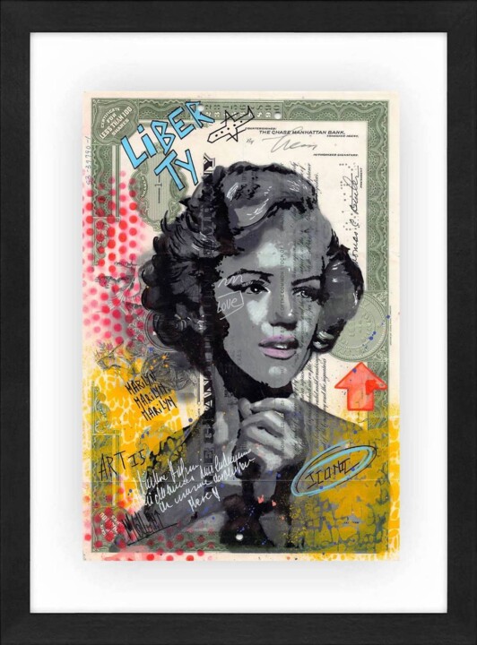 Marilyn Monroe 绘画, 4.7x3.2 in