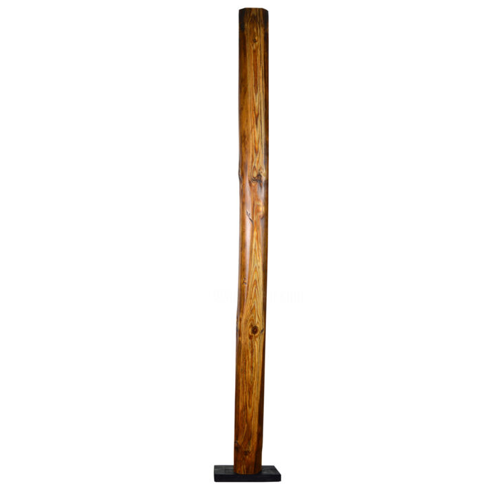 Sculpture titled "120 year old tree" by Vasil Krastanov, Original Artwork, Wood