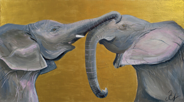 Tenderness 绘画, 19.7x35.4 in