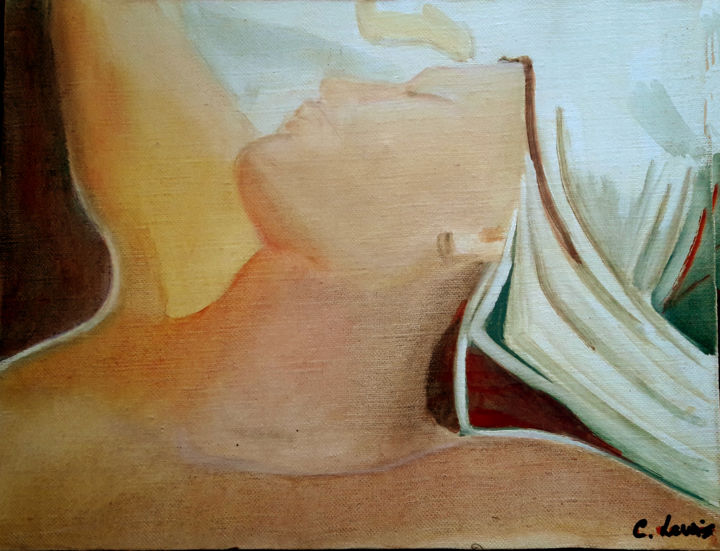 Sieste 绘画, 10.6x14.2 in